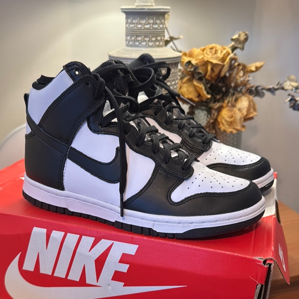 Nike Black and White High-Top Sneakers